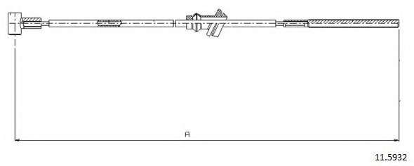 Трос, стояночная тормозная система