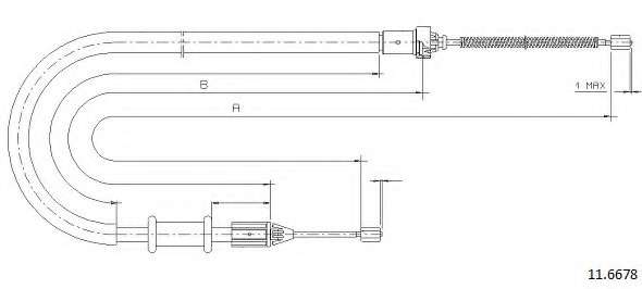 Трос, стояночная тормозная система