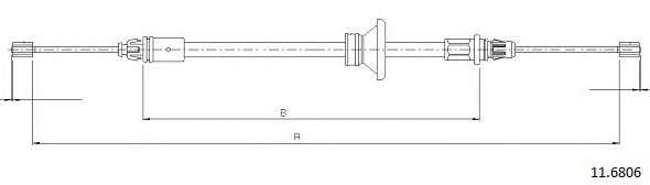 Трос, стояночная тормозная система