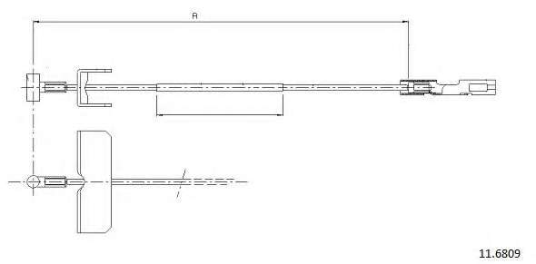 Трос, стояночная тормозная система