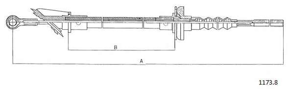 Трос, управление сцеплением