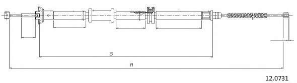 Трос, стояночная тормозная система