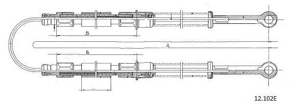 Трос, стояночная тормозная система
