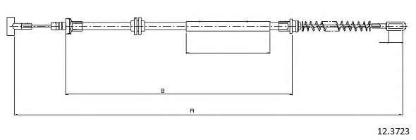 Трос, стояночная тормозная система