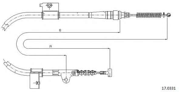 Трос, стояночная тормозная система