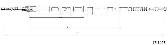 Трос, стояночная тормозная система