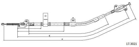 Трос, стояночная тормозная система