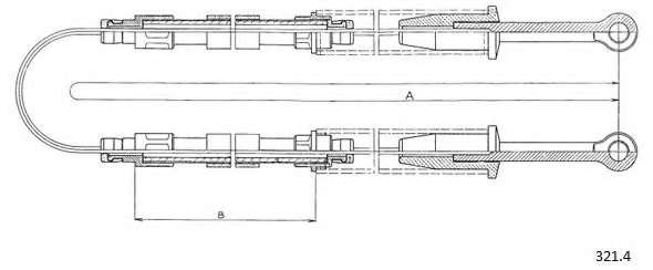 Трос, стояночная тормозная система