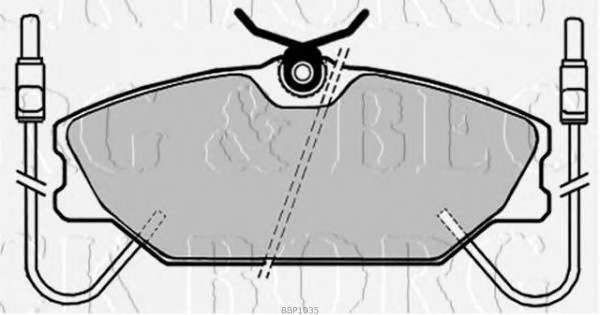 Комплект тормозных колодок, дисковый тормоз