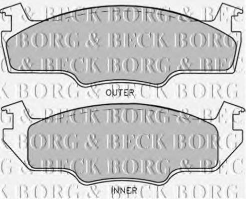 Комплект тормозных колодок, дисковый тормоз