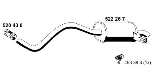 Глушитель выхлопных газов конечный