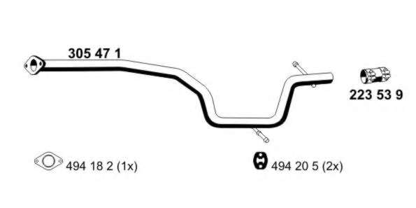 Труба выхлопного газа
