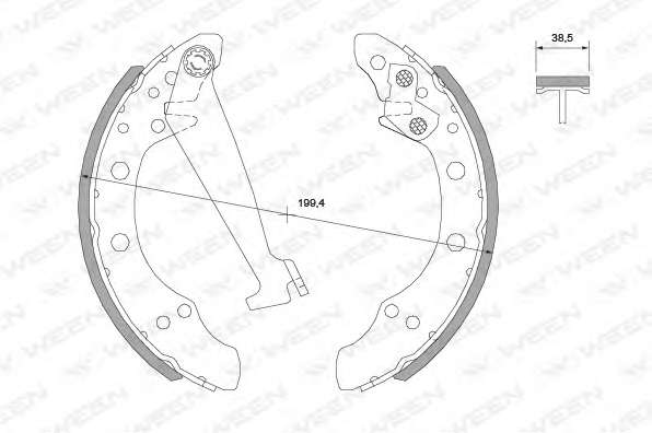 Комплект тормозных колодок