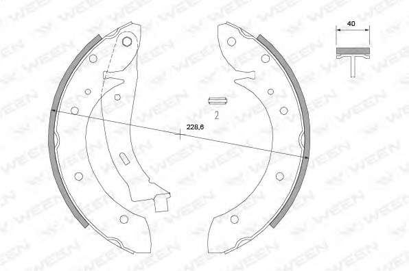 Комплект тормозных колодок