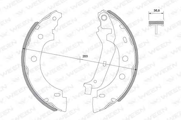 Комплект тормозных колодок