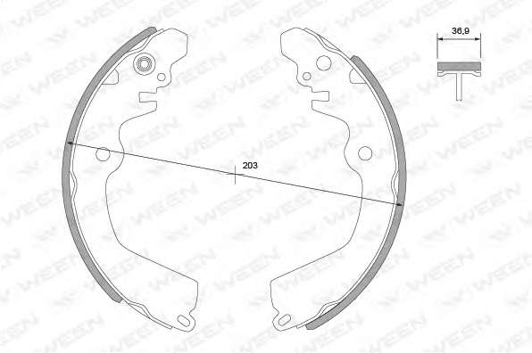 Комплект тормозных колодок