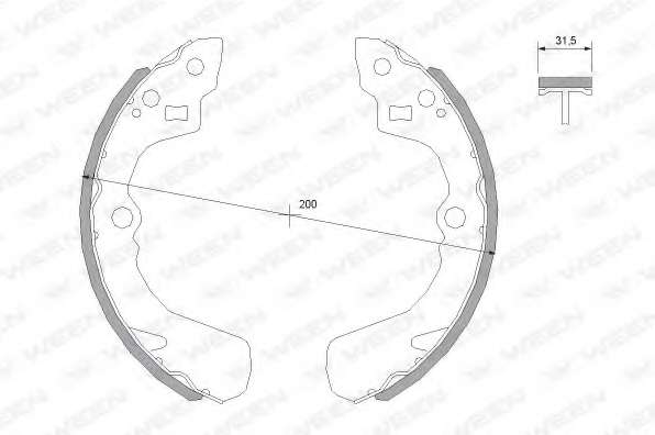 Комплект тормозных колодок