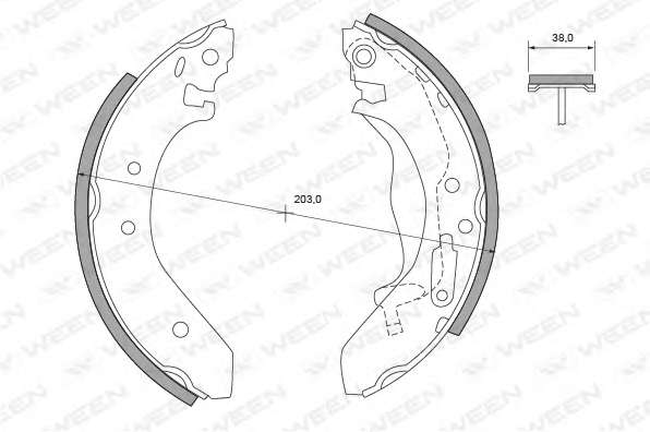 Комплект тормозных колодок