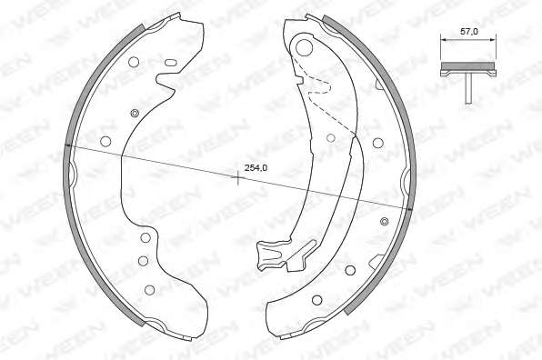 Комплект тормозных колодок