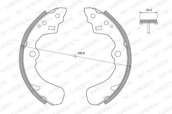 Комплект тормозных колодок