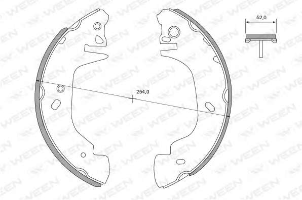 Комплект тормозных колодок