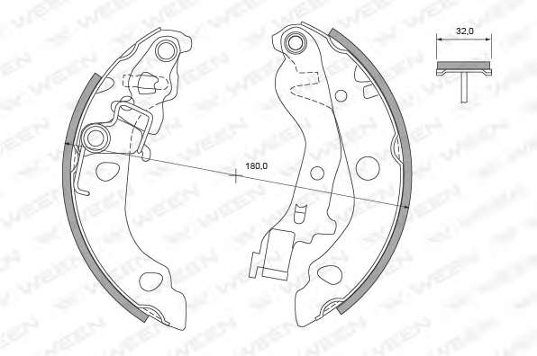 Комплект тормозных колодок