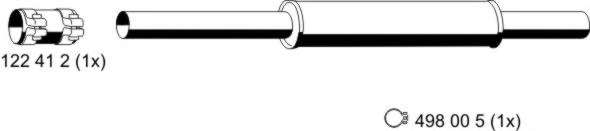 Предглушитель выхлопных газов