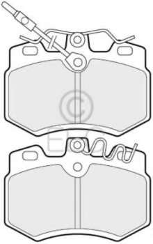 Комплект тормозных колодок, дисковый тормоз