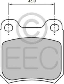 Комплект тормозных колодок, дисковый тормоз