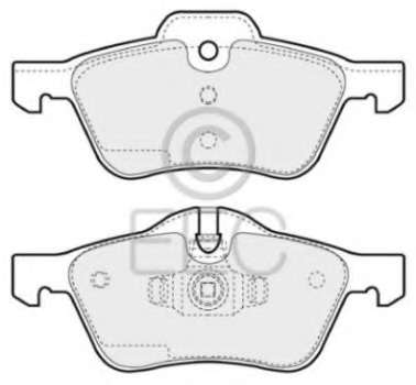 Комплект тормозных колодок, дисковый тормоз