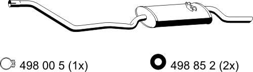 Глушитель выхлопных газов конечный