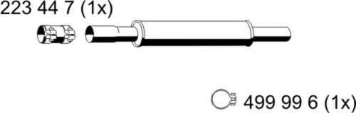 Предглушитель выхлопных газов