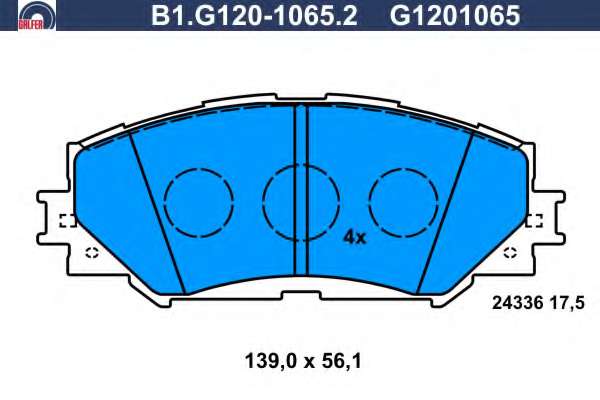 Комплект тормозных колодок, дисковый тормоз