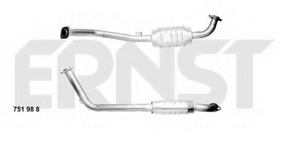 ZWILLINGSAUSPUFFROHR VORN