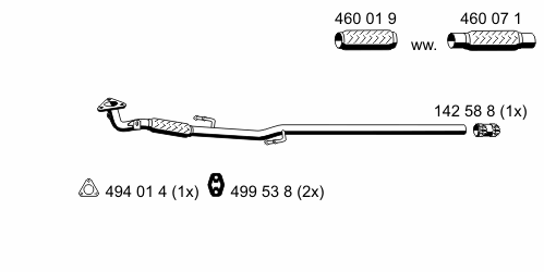 Труба выхлопного газа