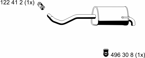 Глушитель выхлопных газов конечный