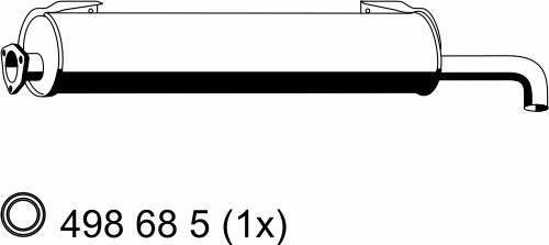 Глушитель выхлопных газов конечный