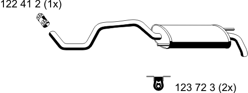 Глушитель выхлопных газов конечный