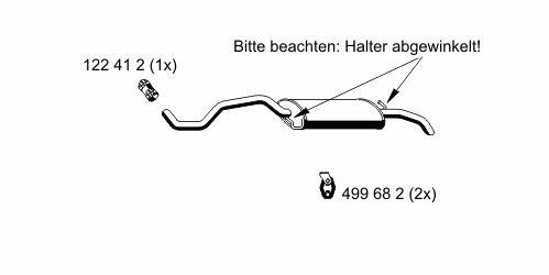 Глушитель выхлопных газов конечный