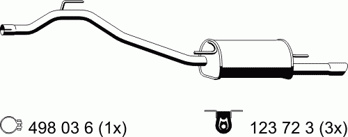 Глушитель выхлопных газов конечный
