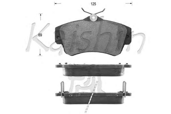 Комплект тормозных колодок, дисковый тормоз