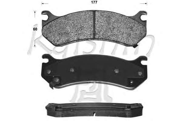Комплект тормозных колодок, дисковый тормоз