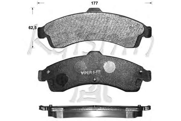 Комплект тормозных колодок, дисковый тормоз