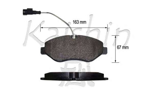 Комплект тормозных колодок, дисковый тормоз