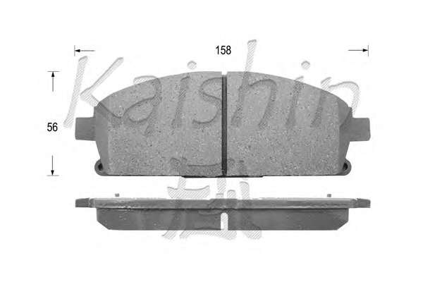Комплект тормозных колодок, дисковый тормоз