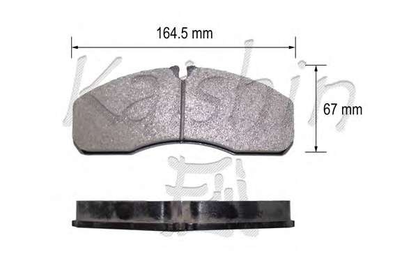 Комплект тормозных колодок, дисковый тормоз