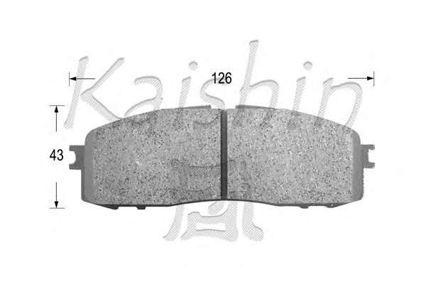 Комплект тормозных колодок, дисковый тормоз