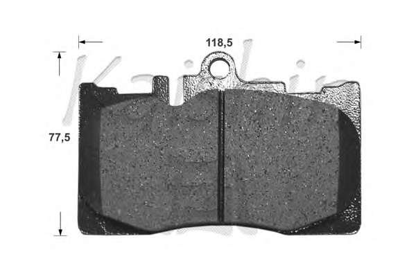 Комплект тормозных колодок, дисковый тормоз
