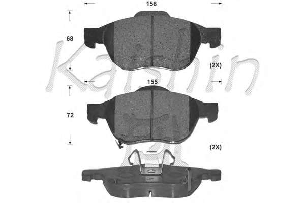 Комплект тормозных колодок, дисковый тормоз