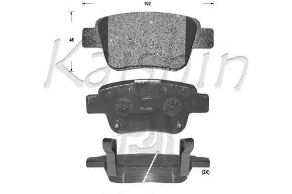 Комплект тормозных колодок, дисковый тормоз